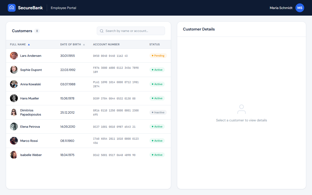 Employee Kiosk screenshot